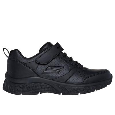 Skechers Girl's Microspec Plus - School Sweets Sneaker | Size 4.0 | Black | Synthetic | Machine Washable