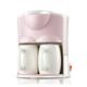 EPIZYN coffee machine 1/2 Cup 220V Household Drip Coffee Maker Automatic Coffee Machine Mini Teapot Portable cafe Maker With Cup Office coffee maker (Color : 2 Cup Pink 220V)