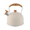 Stove Top Kettle Tea Kettle Stovetop Stainless Steel Whistling Kettle Stovetop Whistling Teapot Fast Boil Kettle Gas Top Kettle Tea Kettle Whistling Tea Kettle (Color : Beige, Size : 19 * 22.5cm)