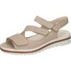 Keilsandalette WALDLÄUFER "Hakura", Damen, Gr. 7,5 (41), beige (hellbeige), Nubukleder, klassisch, Schuhe, Sommerschuh, Sandale, Keilabsatz, in bequemer Schuhweite H