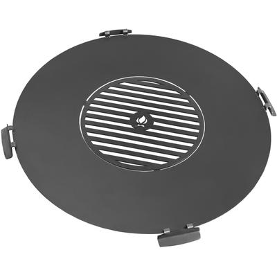 Grillplattenaufsatz COOKKING Backbleche Gr. Ø 78cm, schwarz mit Grillrost, Ø 78 cm, für Feuerschalen geeignet