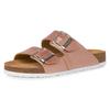 Pantolette TAMARIS, Damen, Gr. 42, rosa (roségoldfarben), Lederimitat, casual, Schuhe, Sommerschuh, Schlappen mit gepolstertem Fußbett