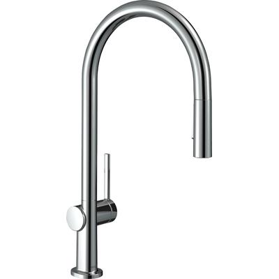 Küchenarmatur HANSGROHE "Talis M54", silber (chrom), H:435cm T:26,3cm, Armaturen, 210 Ausziehbrause 2 Strahlarten