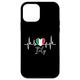 Hülle für iPhone 12 mini Italien Herzschlag EKG Pulse Italienische Flagge Wurzeln I Love Italy