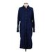 Universal Thread Casual Dress - Shirtdress: Blue Dresses - Women's Size Small