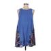 Taylor & Sage Casual Dress - Shift: Blue Dresses - Women's Size Medium