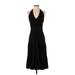 Lauren by Ralph Lauren Cocktail Dress - Fit & Flare: Black Solid Dresses - Women's Size Small