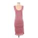 Velvet by Graham & Spencer Casual Dress - Bodycon: Pink Marled Dresses - Women's Size Small