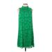 DKNY Casual Dress - A-Line: Green Tortoise Dresses - Women's Size 4