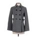 Calvin Klein Wool Coat: Gray Jackets & Outerwear - Women's Size 2 Petite