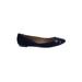 Ann Taylor Flats: Blue Print Shoes - Women's Size 6 1/2 - Almond Toe