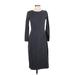 J.Crew Casual Dress - Sweater Dress: Gray Solid Dresses - Women's Size 4