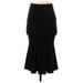 ASOS Casual Midi Skirt Calf Length: Black Bottoms - Women's Size 4