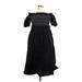 Old Navy Casual Dress - High/Low: Black Dresses - Women's Size Large Petite