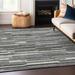 Gray 46 x 30 x 0.19 in Area Rug - Langley Street® Malek Indoor/Outdoor Area Rug w/ Non-Slip Backing Polyester | 46 H x 30 W x 0.19 D in | Wayfair