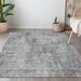 Gray 120 x 96 x 0.19 in Area Rug - Langley Street® Maliana Indoor/Outdoor Area Rug w/ Non-Slip Backing Polyester | 120 H x 96 W x 0.19 D in | Wayfair