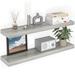 Ballucci Miami 36" W x 8" D Floating Shelves w/ Invisible Wall Mount Brackets Wood in Gray | 1.5 H x 36 W x 8 D in | Wayfair HAFS06G-2