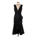 ML Monique Lhuillier Cocktail Dress: Black Dresses - New - Women's Size 8