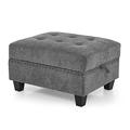 Gray Sectional - Red Barrel Studio® L-Shape DIY Combination Modular Sectional Sofa, Includes 3 Single Chair & 3 Corner Chenille | Wayfair