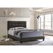 Red Barrel Studio® Hamysh Platform Bed Upholstered/Linen in Gray/White/Black | 49.5 H x 58 W x 81.5 D in | Wayfair ED7612759D3742AFB128BC4C7A47DD35