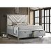 Hokku Designs Yulier Upholstered Platform Storage Bed Upholstered, Wood in Gray | 66 H x 79.25 W x 85.75 D in | Wayfair