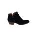 Lucky Brand Ankle Boots: Black Solid Shoes - Women's Size 8 1/2 - Almond Toe