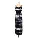 American Eagle Outfitters Casual Dress - Maxi: Black Tie-dye Dresses - Women's Size Small