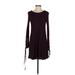 American Eagle Outfitters Cocktail Dress - Sweater Dress: Burgundy Dresses - Women's Size Small