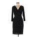 Ann Taylor Casual Dress - Wrap: Black Stars Dresses - Women's Size 6