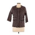 misook Jacket: Brown Houndstooth Jackets & Outerwear - Women's Size Large Petite