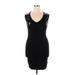 Ashley Stewart Casual Dress - Party Scoop Neck Sleeveless: Black Print Dresses - Women's Size 14 Plus