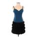 Black Halo Casual Dress: Blue Dresses - Women's Size 6