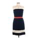 41Hawthorn Casual Dress - A-Line: Blue Color Block Dresses - Women's Size Large
