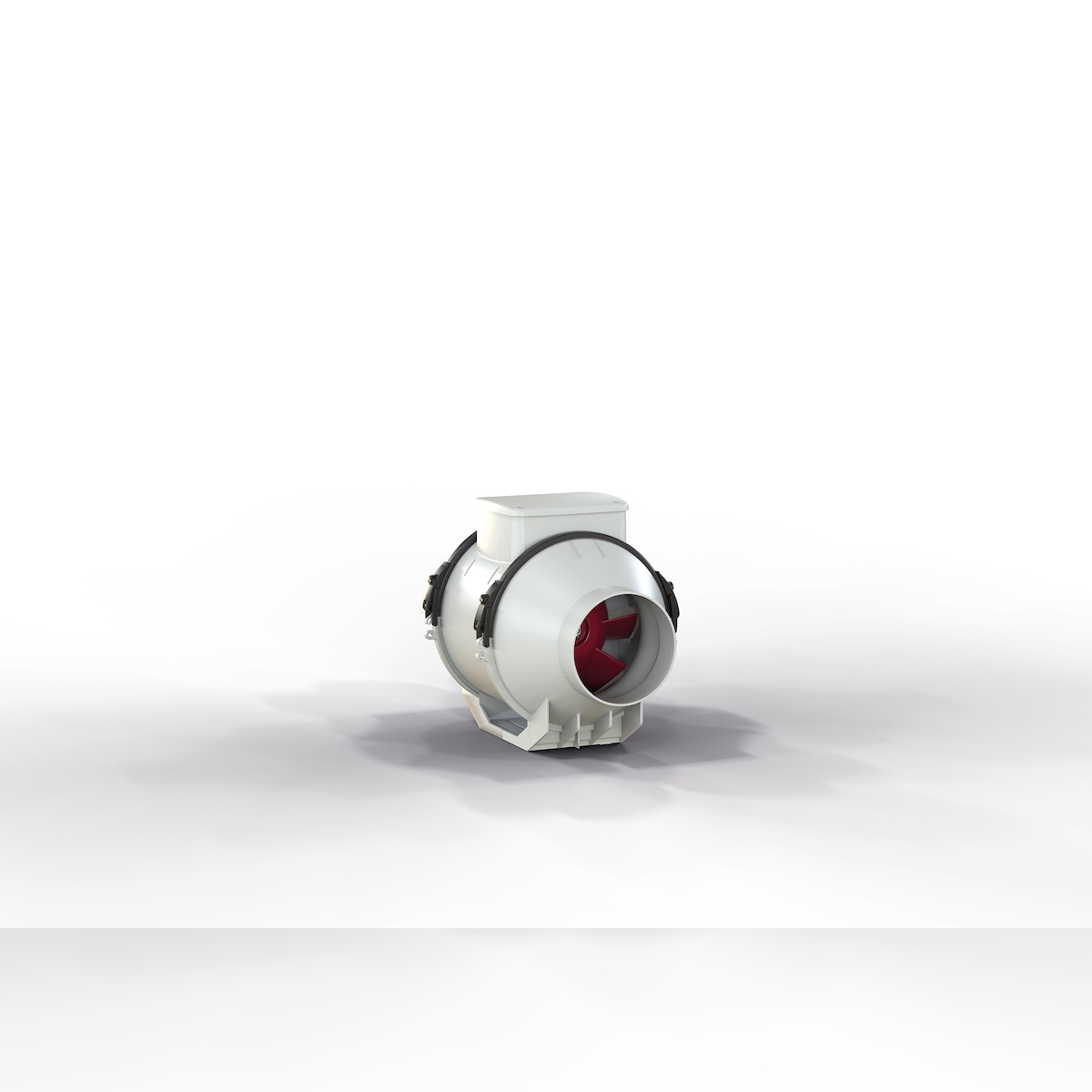 Vortice Rohrlüfter Lineo 100 Luftleistung bis 255 m³/h Grau / Silber / Titan 23 Image