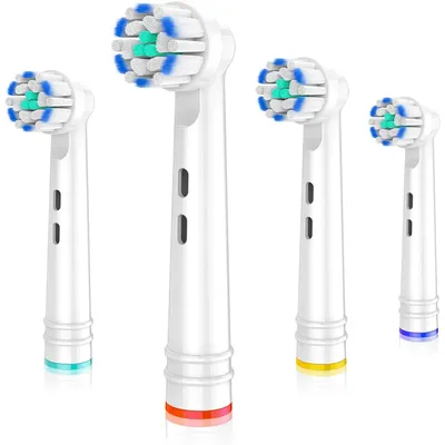 Brush Head Refills for Oral B Braun Model 3756 3757 3744 3765 3738 4729 4739 Toothbrush Soft Ultrathin Bristles for Pro Gum Care