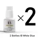 2 Bottles IBeauty Eyelash Extension Glue Ultra Clear 2-4 Sec Eyelashes Adhesive Hardener White Cap