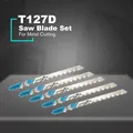 5Pcs/set T127D Saw Blade Hacksaw Jig Saw Blade Set Reciprocating Curve Saw Blade For Hard Metal Saw