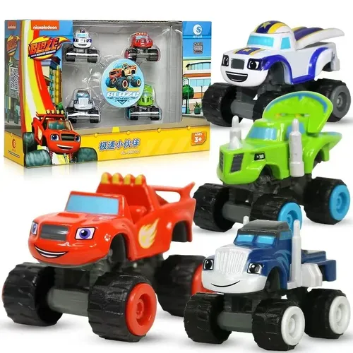 Flamme und Maschine Monster Auto Spielzeug russische Brecher LKW Fahrzeuge Figur Blaze Spielzeug