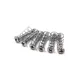 Niko 50pcs Chrome Single Coil Pickup Screws&Adjust Height Springs For Fender Strat Style Electric