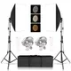 70W Softbox Lighting Kits with Tripod Stand Single Head Led 50x70CM Continuous Control Light System