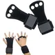 1Pair Gym Pull-up Grip Strap Lifting Strap Cowhide Gloves Grips Wrist Guard Workout Crossfit Sports