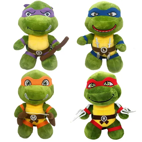 26cm Ninja Schildkröten Plüsch puppen Anime Spiel tmnt leo raph mike don Stofftiere Dekoration