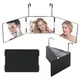 Makeup Mirrors Foldable 360 Degree Self Hairdressing Mirror with Lighting LED Mirror for Hair