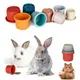 Small Animals Rabbits Toys Bunny Stacking Cups Bunny Hiding Food and Playing Toy Hamster Guinea Pig