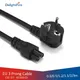 EU Extension Cord IEC320 C5 Cable 2 Pin Power Cord Power Supply Cable 220V For PC Computer Printer