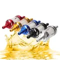 Universale 8mm CNC lega di alluminio vetro Gas carburante benzina filtro olio per Motocross Dirt Pit Bike ATV Buggy Quad parti del motociclo