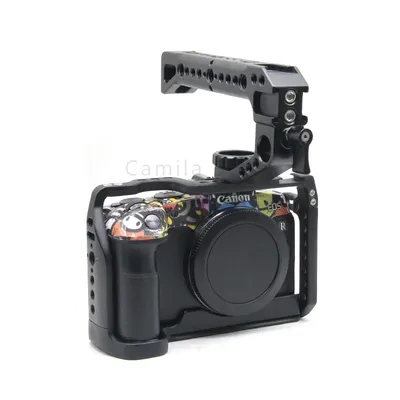 Volle Käfig für Canon EOS RP R Kamera Vlog Video Schießen Stabilisator Käfig Rahmen Rig 1/4 3/8 Arca-Swiss RRS für Monitor Halter Flash