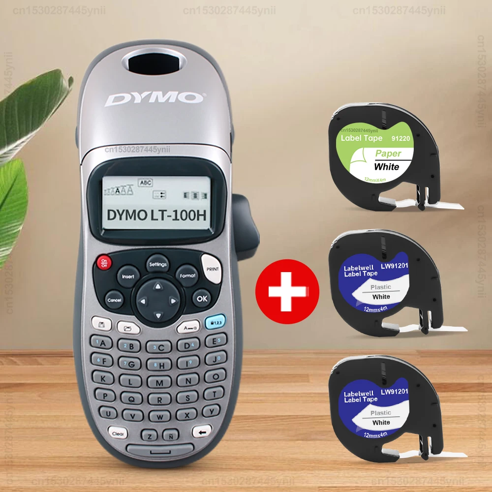 Dymo Etikettendrucker LT100H LT-100H Tragbarer Etikettendrucker Handetikettiermaschine Selbstklebender Aufkleberdrucker mit LT Etikettenband Image