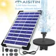 AISITIN 5.5W Solar Fountain Pump Built-in 1500mAh Battery Solar Water Pump Floating Fountain with 6