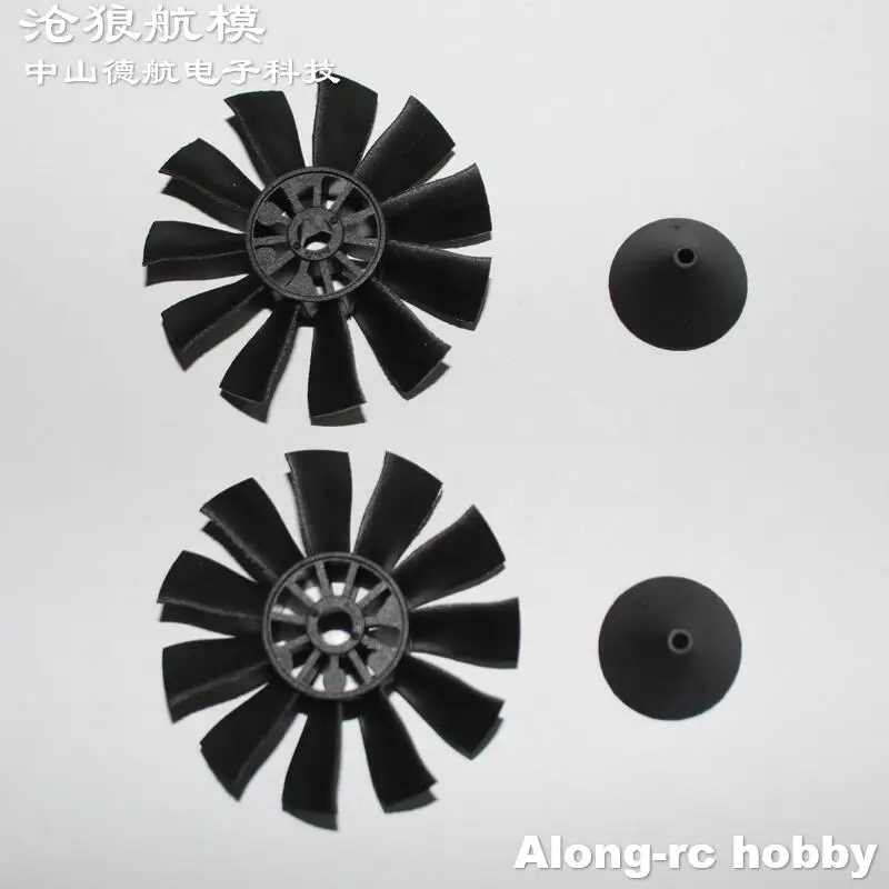 2 Stück 11 Klingen 50 mm EDF-Propelle für Powerfun 50 EDF Jet – RC Modell Hobby Flugzeug Jet Flugzeug Ersatzteil Propeller DIY Flugzeug